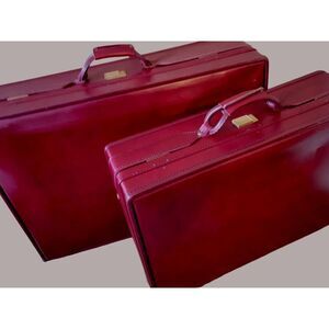 Vintage Hartmann Belting "Leather" vinyl Suitcases‎ Luggage Set
